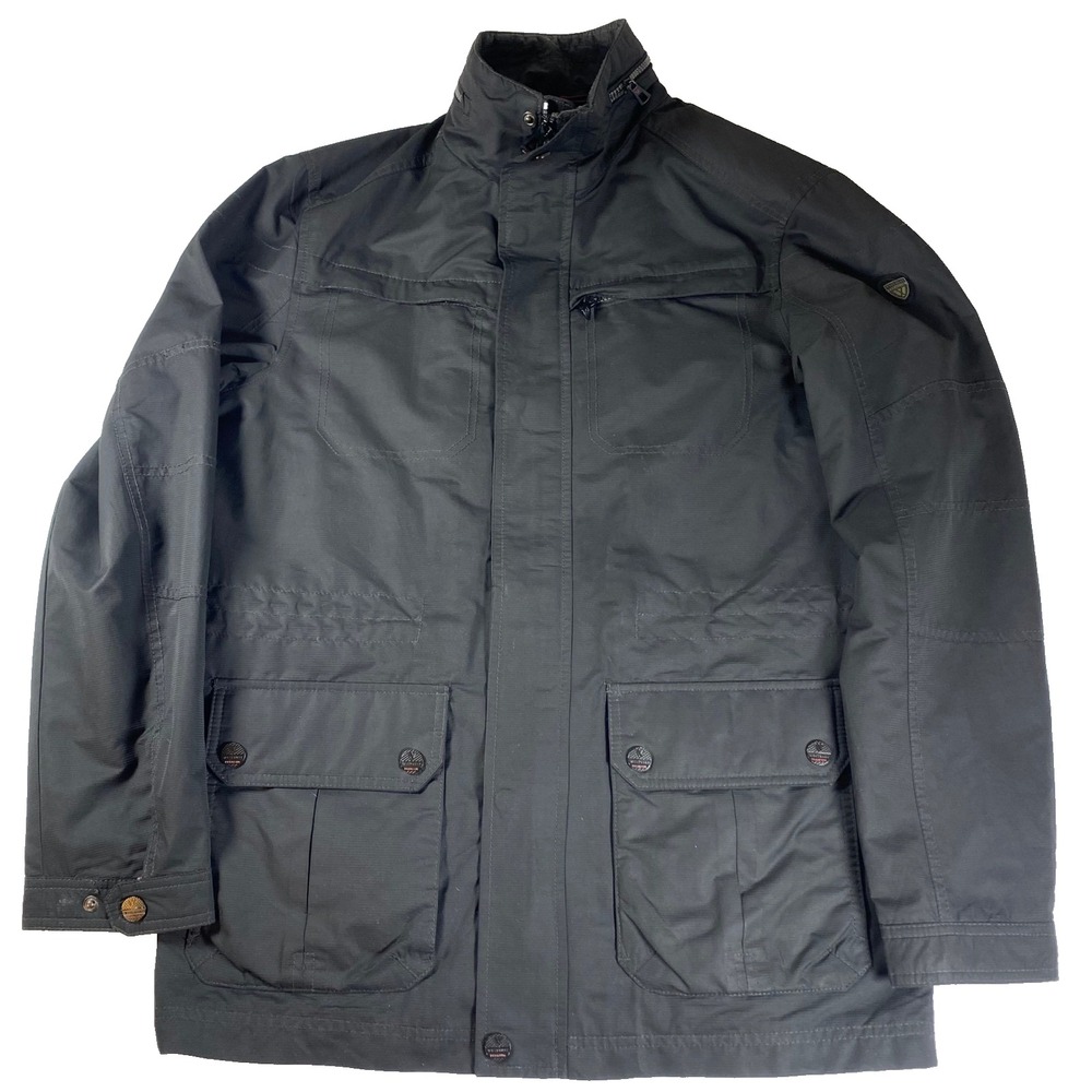 Westbury Premium Mens Black Utility Jacket Full Zip Pockets Sz M